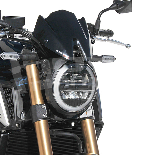 Ermax Hypersport plexi větrný štítek 23cm - Honda CB650R Neo Sports Café 2019, černé neprůhledné - 1