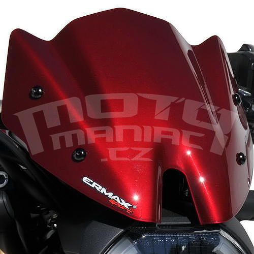 Ermax lakovaný větrný štítek 23cm - Honda CB650R 2021, červená metalíza (Candy Chromosphere Red R381) - 1