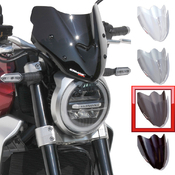 Ermax plexi větrný štítek 22cm - Honda CB1000R Neo Sports Café 2018-2019, černé kouřové - 1/4
