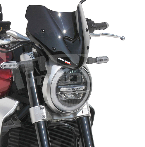 Ermax plexi větrný štítek 22cm - Honda CB1000R Neo Sports Café 2018-2019, černé neprůhledné - 1