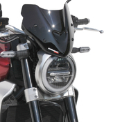 Ermax plexi větrný štítek 22cm - Honda CB1000R Neo Sports Café 2018-2019, černé neprůhledné - 1/4