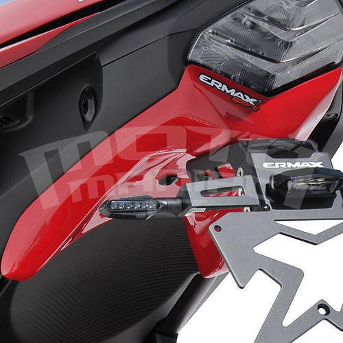 Ermax podsedlový plast s držákem SPZ - Honda CBR500R 2019, červená (Grand Prix Red R380) - 1