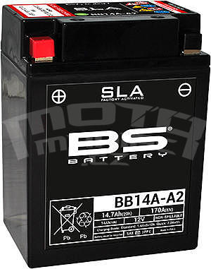 BS Battery BB14A-A2 (FA) (YB14A-A2 (FA)) - 1
