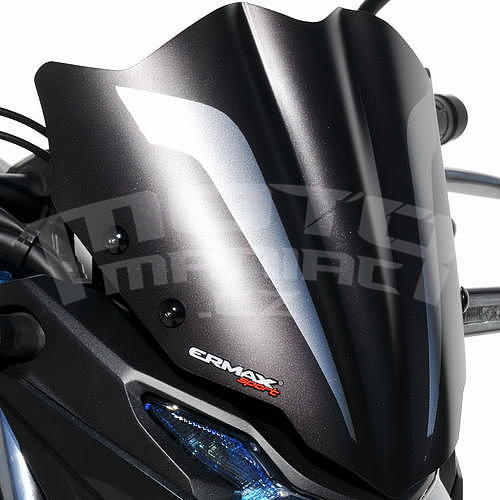 Ermax lakovaný štítek 28cm - Honda CB500F 2019-2020, černá matná (Matt Gunpowder Black Metallic NH436M) / šedá matná - 1