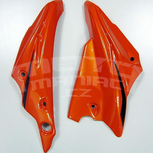 Ermax Evo kryt motoru 3-dílný - Honda CB500F 2019-2020, oranžová metalíza/černá lesklá (Candy Energy Orange YR249C, Black NH1) - 1