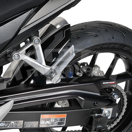 Ermax Evo zadní blatník s krytem řetězu - Honda CB500F 2019-2020, černá matná (Matt Gunpowder Black Metallic NH436M) / šedá matná - 1
