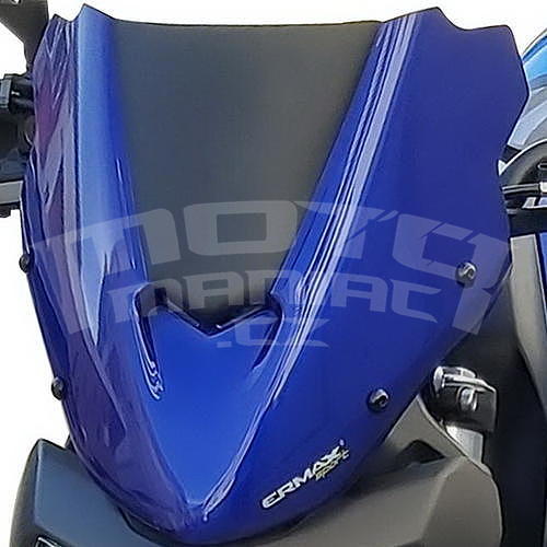 Ermax lakovaný štítek 26cm - Yamaha MT-07 2018-2020, modrá metalíza/černá matná 2018/2019(Deep Purplish Blue Metallic, Yamaha Blue DPBMC, Black Max) - 1