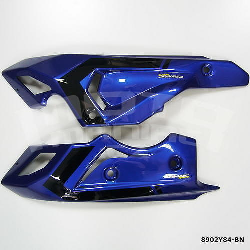 Ermax kryt motoru 3-dílný - Yamaha MT-07 2018-2020, modrá metalíza/černá lesklá 2018-2019 (Deep Purplish Blue Metallic, Yamaha Blue DPBMC/Black) - 1
