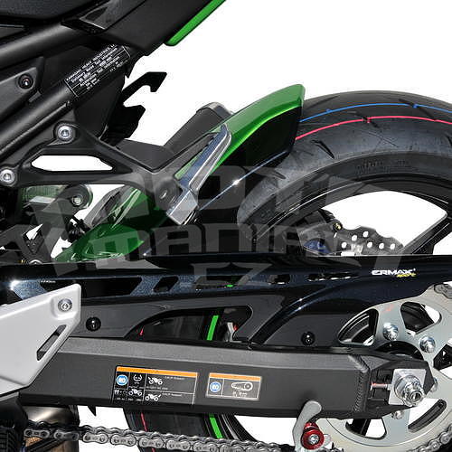 Ermax zadní blatník s krytem řetězu - Kawasaki Z900 2020, zelená/černá 2020 (Candy Lime Green 3 51P, Metallic Spark Black 660/15Z) - 1
