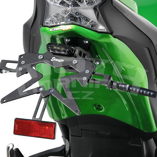 Ermax podsedlový plast s držákem SPZ - Kawasaki Z900 2020, tmavě zelená metalíza 2020 (Candy Lime Green 3 51P) - 1