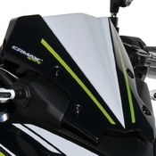 Ermax lakovaný větrný štítek - Kawasaki Z650 2020, bílá/černá/zelená (Pearl Blizzard White 54X, Metallic Spark Black 660/15Z), Candy Lime Green 35P) - 1/7