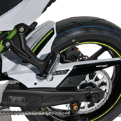 Ermax zadní blatník s krytem řetězu - Kawasaki Z650 2020, bílá/černá/zelená (Pearl Blizzard White 54X, Metallic Spark Black 660/15Z), Candy Lime Green 35P) - 1/7