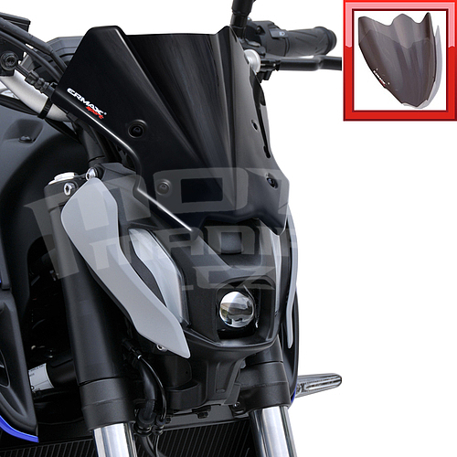 Ermax Hypersport plexi štítek 22cm - Yamaha MT-07 2021, černé kouřové - 1