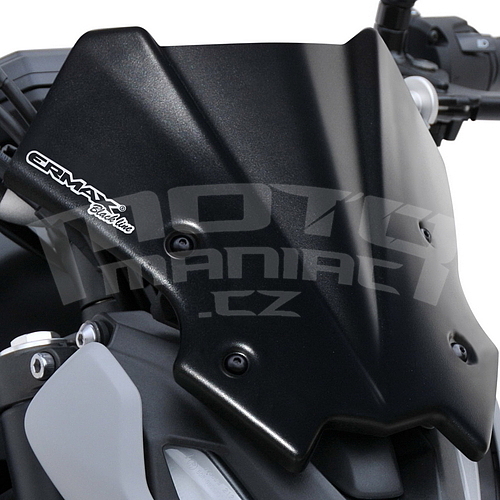 Ermax lakovaný štítek 25cm - Yamaha MT-07 2021, černá matná (Ermax Black Line) - 1