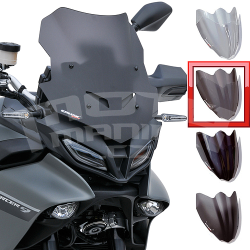 Ermax Sport plexi 36cm - Yamaha Tracer 9 2021-2022, černé kouřové - 1