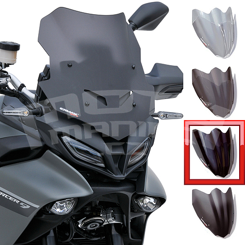 Ermax Sport plexi 36cm - Yamaha Tracer 9 2021-2022, černé neprůhledné - 1