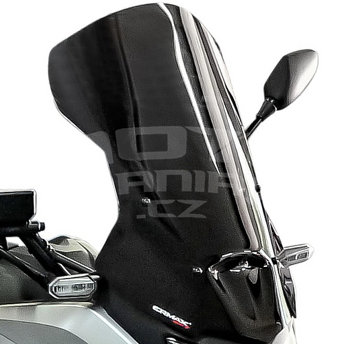 Ermax turistické plexi 48cm (+10cm) - Honda NC750X 2021-2022, černé neprůhledné - 1