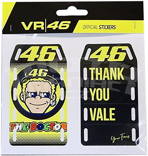 Valentino Rossi VR46 samolepky - "Děkujeme Vale" - 1