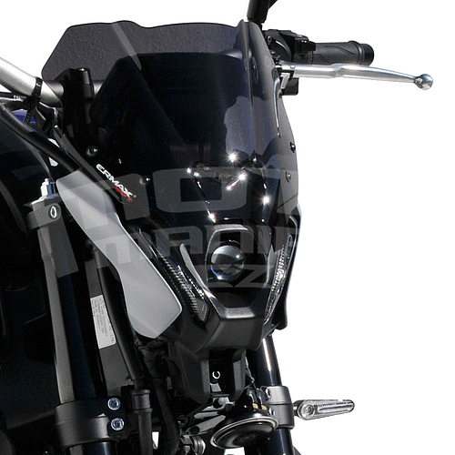 Ermax Sport plexi štítek 21cm - Yamaha MT-09 2021-2022, černé kouřové - 1