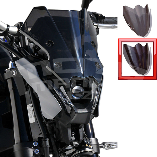 Ermax Hypersport plexi štítek - Yamaha MT-09 2021-2022, černé neprůhledné - 1