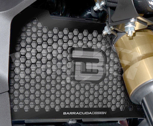 Barracuda hliníkový kryt chladiče černý - Honda Forza 750 2021-2022 - 1