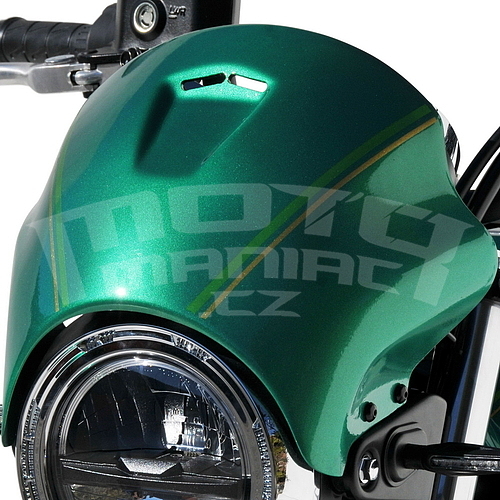 Ermax přední maska - Kawasaki Z650RS 2022-2023, tm. zelená/sv. zelená/oranžová - 1