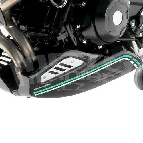 Ermax kryt motoru s ALU krytkami - Kawasaki Z650RS 2022-2023, černá/zelená/šedá