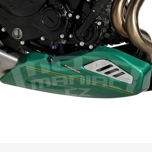 Ermax kryt motoru s ALU krytkami - Kawasaki Z650RS 2022-2023, tm. zelená/sv. zelená/oranžová - 1