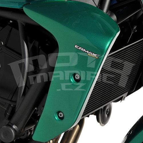Ermax kryty chladiče - Kawasaki Z650RS 2022-2023, tm. zelená/sv. zelená/oranžová - 1