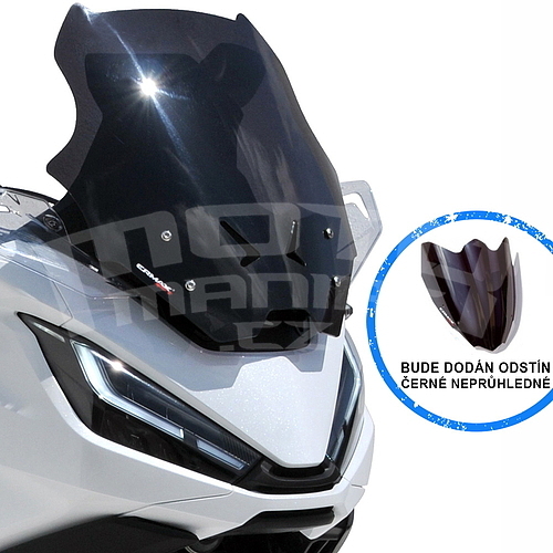 Ermax Sport plexi 47cm - Honda NT1100 2022-2023, černé neprůhledné - 1