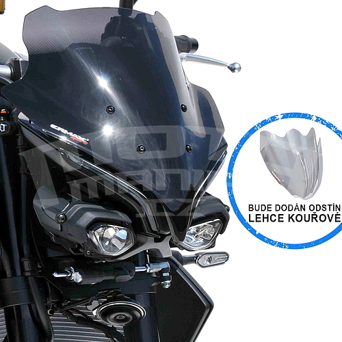 Ermax Sport plexi štít 35cm - Yamaha MT-10 2022-2023, lehce kouřové - 1