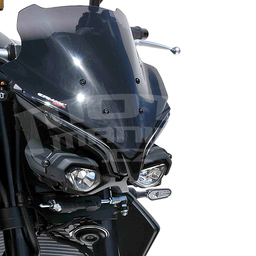 Ermax Sport plexi štít 35cm - Yamaha MT-10 2022-2023, černé kouřové - 1