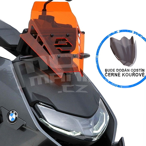 Ermax Sport plexi 35cm - BMW Definition CE 04 2022-2023, černé kouřové - 1