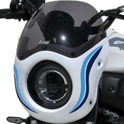 Ermax lakovaná maska s plexi - Yamaha XSR700 2022-2023, trikolóra Historic (bílá, světle modrá, tmavě modrá) - 1/4