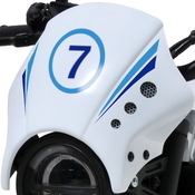 Ermax lakovaná maska - Yamaha XSR700 2022-2023, trikolóra Historic (bílá, světle modrá, tmavě modrá) - 1/4