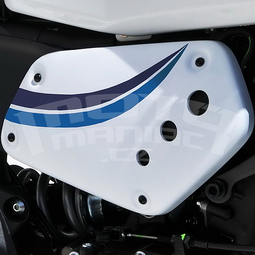 Ermax boční kryty - Yamaha XSR700 2022-2023, trikolóra Historic (bílá, světle modrá, tmavě modrá) - 1
