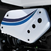 Ermax boční kryty - Yamaha XSR700 2022-2023, trikolóra Historic (bílá, světle modrá, tmavě modrá) - 1/5
