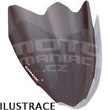 Ermax Double Bubble plexi větrný štítek 39cm - Ducati Diavel 2011-2013, černé kouřové - 1