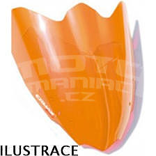 Ermax Sport plexi 40cm - Piaggio MP3 125/250/400 2006-2013, oranžové fluo