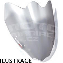 Ermax Double Bubble plexi větrný štítek 39cm - Ducati Diavel 2011-2013, šedé satin