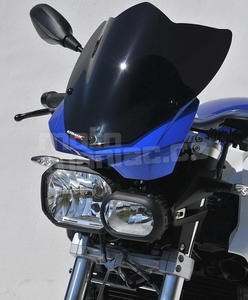 Ermax Double Bubble plexi větrný štítek 32cm -  BMW F 800 R 2009-2014, modré satin - 2