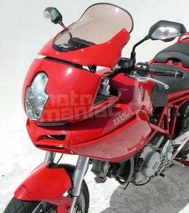 Ermax turistické plexi +5cm (32cm) - Ducati Multistrada 620/1000/1100 DS 2004-2009, červené - 2