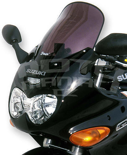 Ermax turistické plexi +8cm (40cm) - Suzuki GSX 750 F 1998-2007, černé neprůhledné - 2