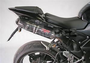 RP slip-on 2x ovál carbon titan, Yamaha YZF R1 09-14 - 2