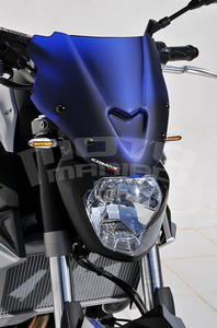 Ermax Sport plexi větrný štítek 27cm - Yamaha MT-07 2014-2015, modré satin - 2