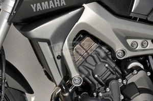 Ermax kryty chladiče - Yamaha MT-09 2013-2015, 2015 matt white (matt white metallic 4/moto race blu) - 2