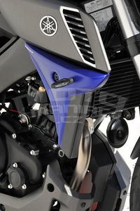 Ermax kryty chladiče - Yamaha MT-125 2014-2015, maty blue /black mat - 2