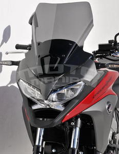 Ermax turistické plexi +6cm (45cm) - Honda VFR800X Crossrunner 2015, černé kouřové - 2