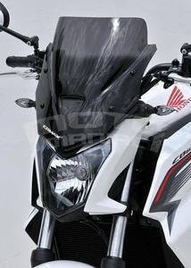 Ermax plexi větrný štítek 38cm - Honda CB650F 2014-2015, černé kouřové - 2