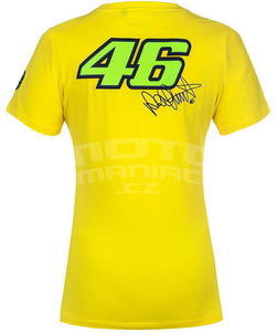 Valentino Rossi VR46 triko dámské - žluté - 2